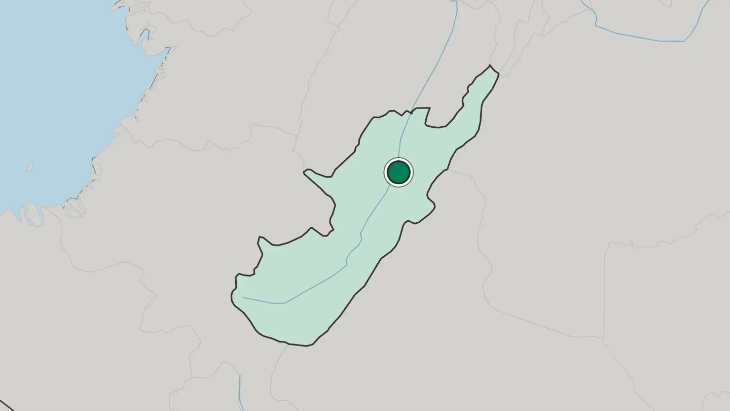Map of Neiva in Colombia