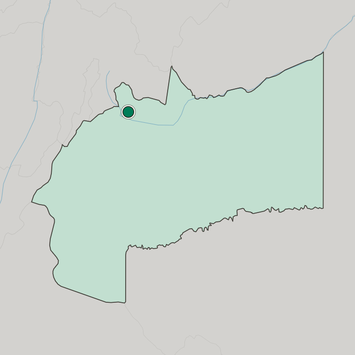 Map showing Villavicencio — In Departamento del Meta