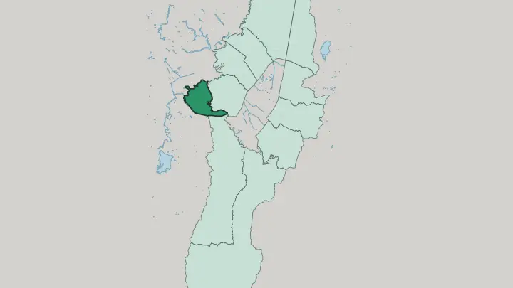 Map of Bosa in Bogotá