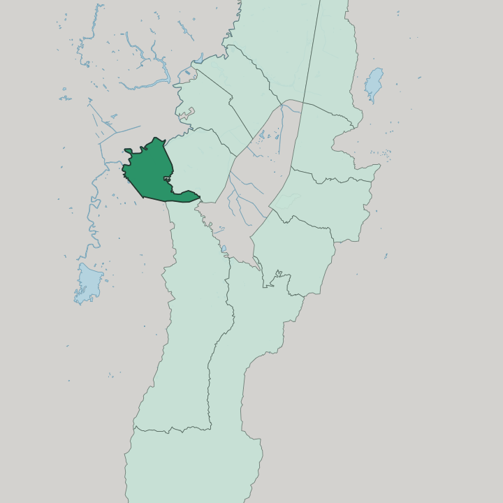 Map showing Bosa — In Bogotá