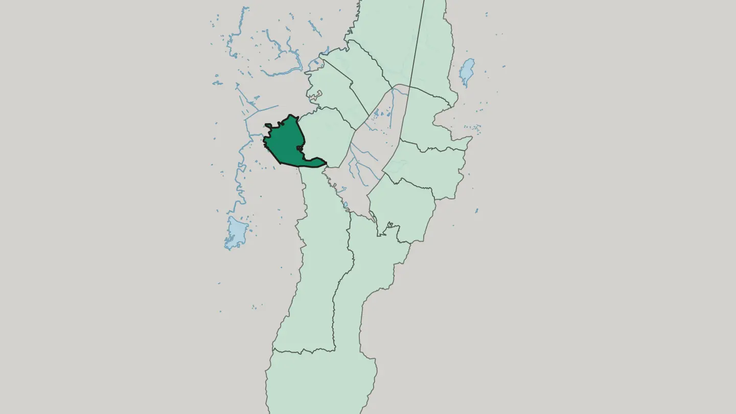 Map of Bosa in Bogotá