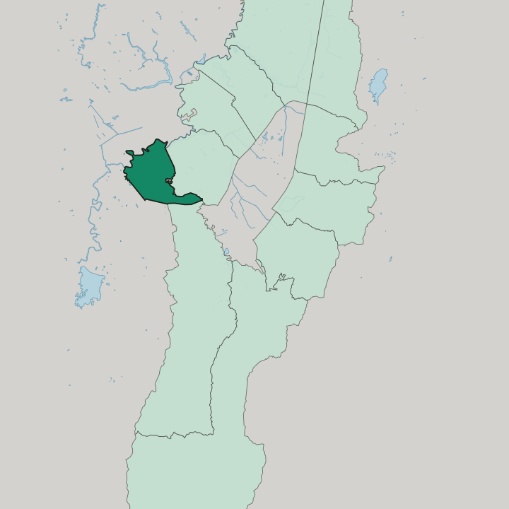 Map showing Bosa — In Bogotá