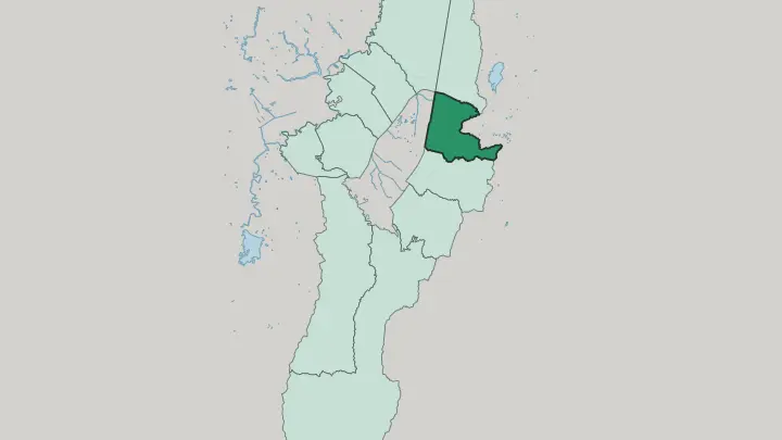 Map of Chapinero in Bogotá