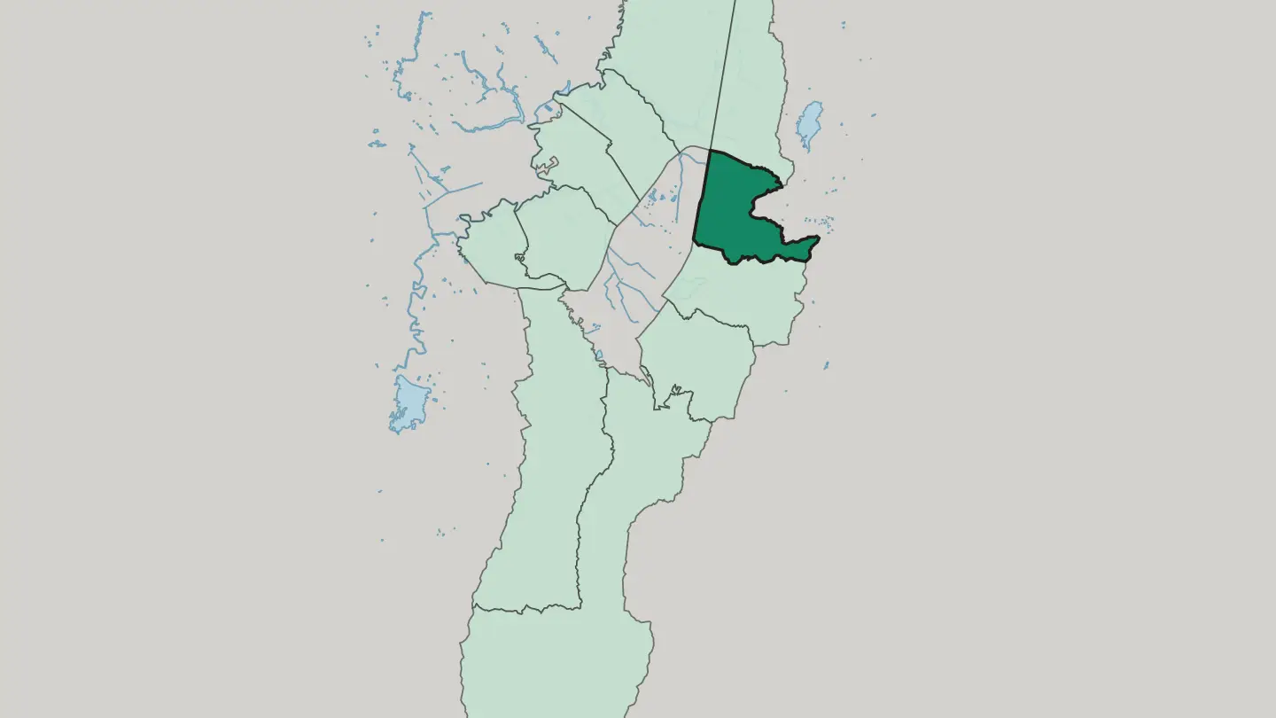Map of Chapinero in Bogotá