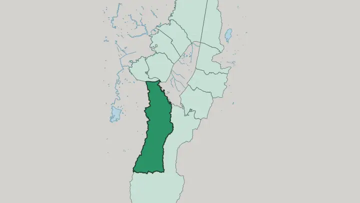 Map of Ciudad Bolívar in Bogotá