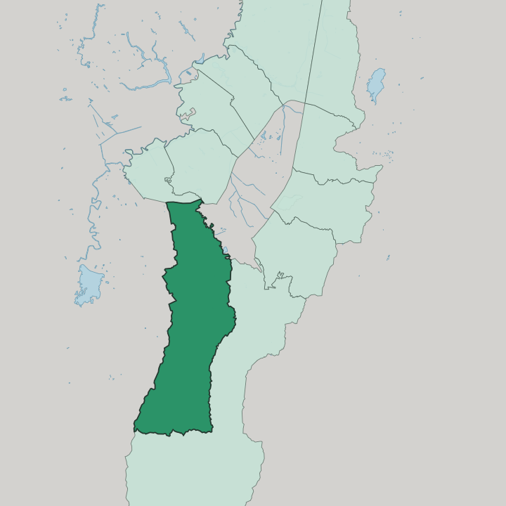 Map showing Ciudad Bolívar — In Bogotá