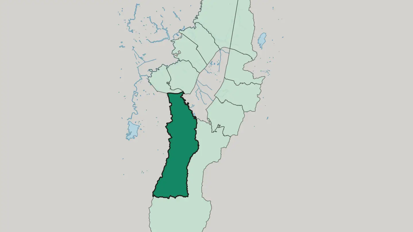 Map of Ciudad Bolívar in Bogotá