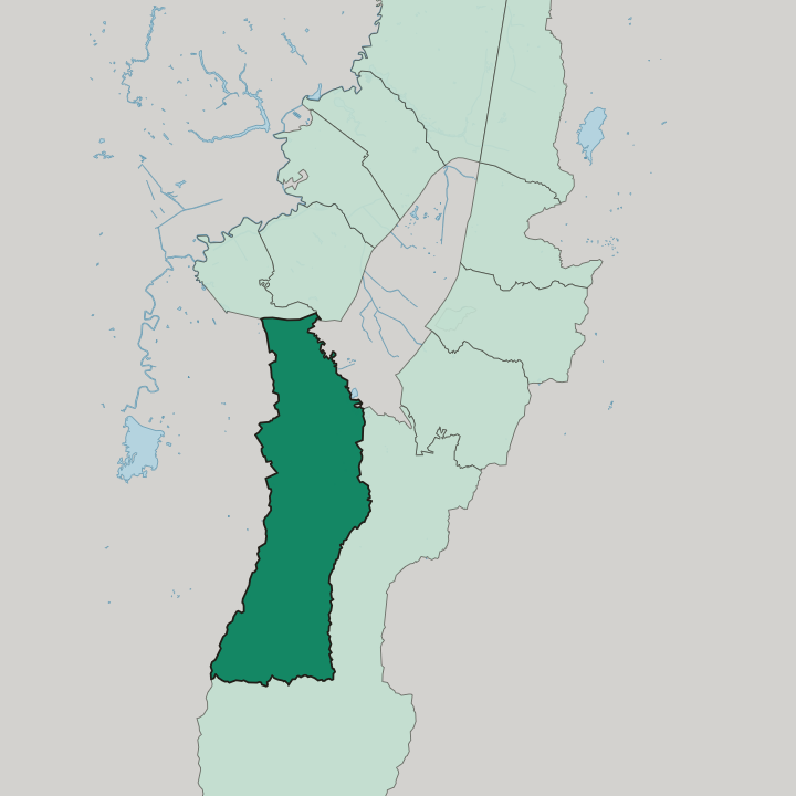 Map showing Ciudad Bolívar — In Bogotá