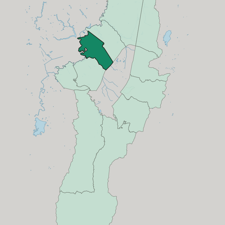 Map showing Fontibón — In Bogotá