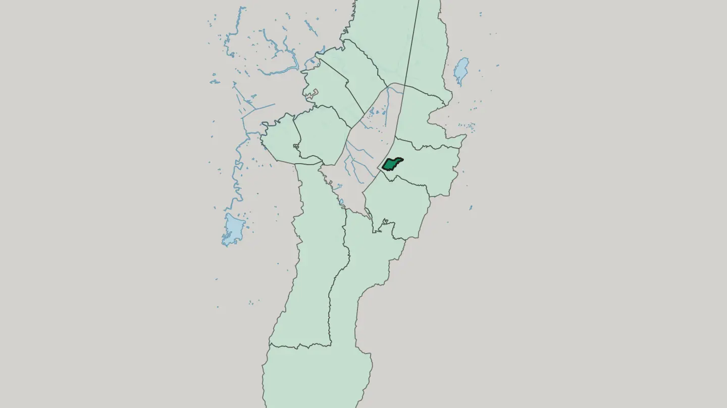 Map of La Candelaria in Bogotá