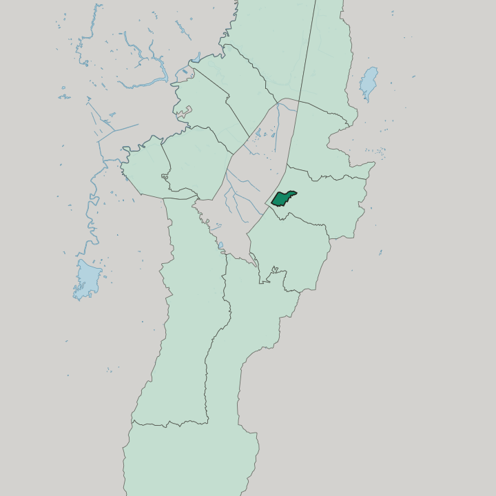 Map showing La Candelaria — In Bogotá