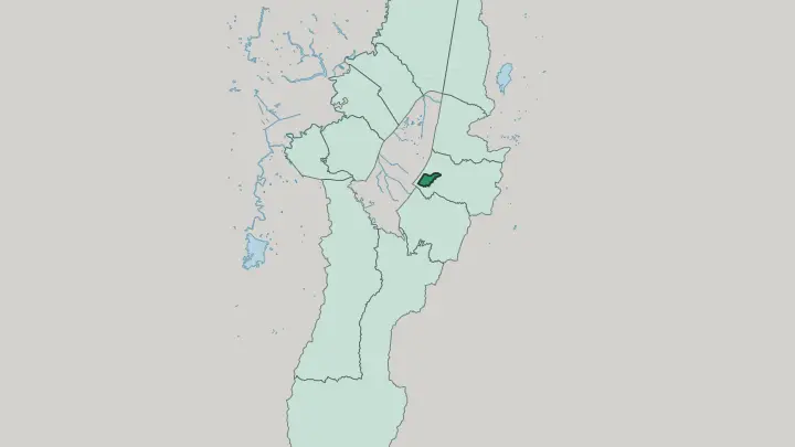 Map of La Candelaria in Bogotá