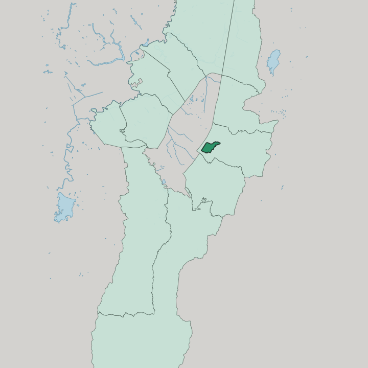Map showing La Candelaria — In Bogotá