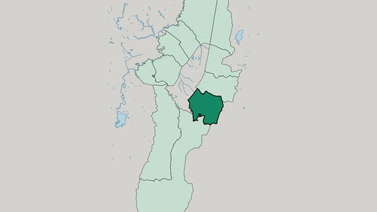 Map of San Cristóbal in Bogotá
