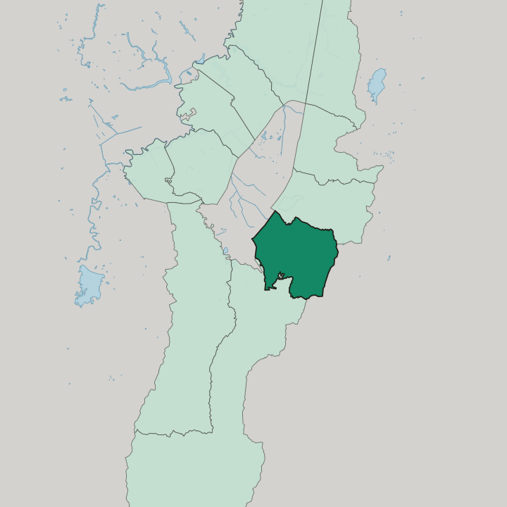 Map showing San Cristóbal — In Bogotá