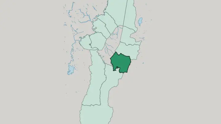 Map of San Cristóbal in Bogotá
