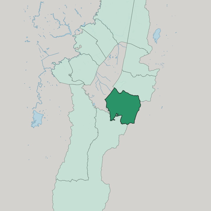 Map showing San Cristóbal — In Bogotá
