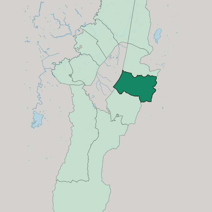 Map showing Santa Fe — In Bogotá