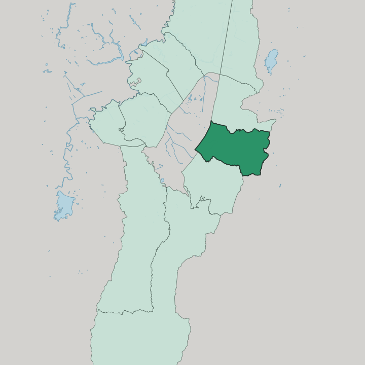 Map showing Santa Fe — In Bogotá