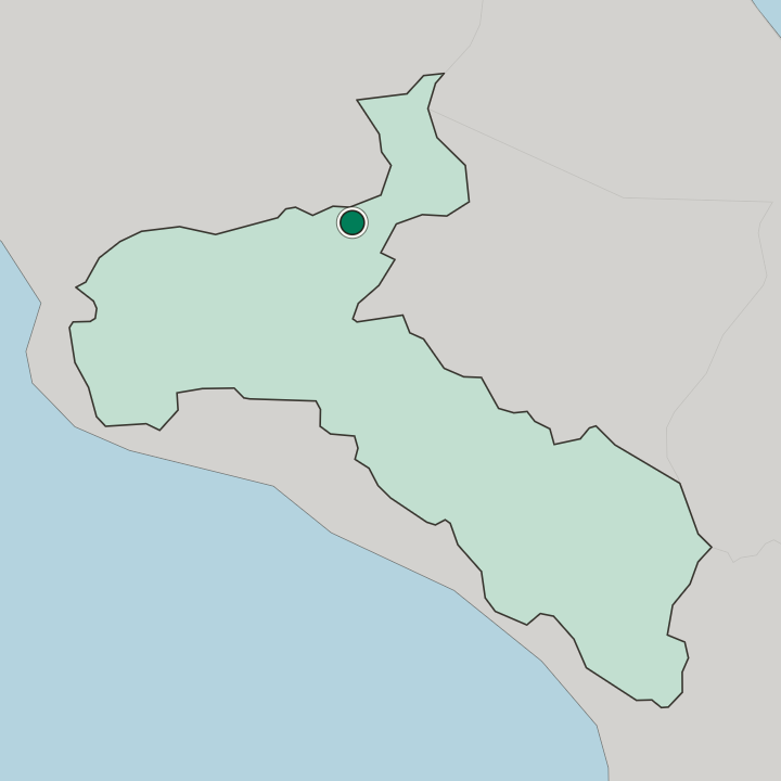 Map showing San José — In Provincia de San José