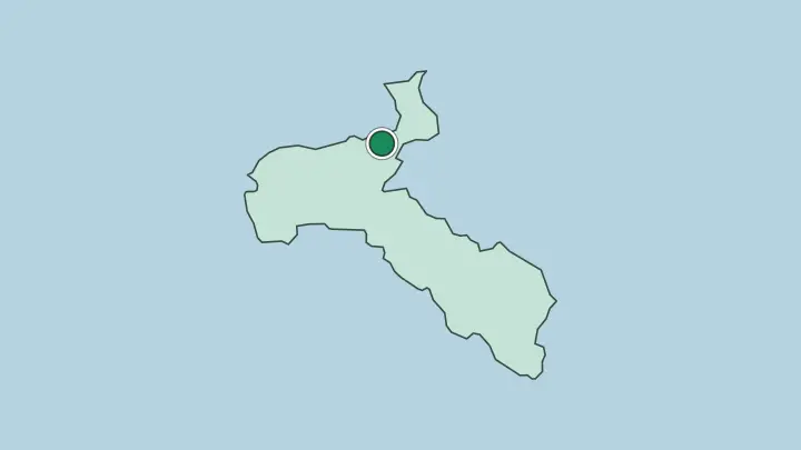 Map of San José in Costa Rica