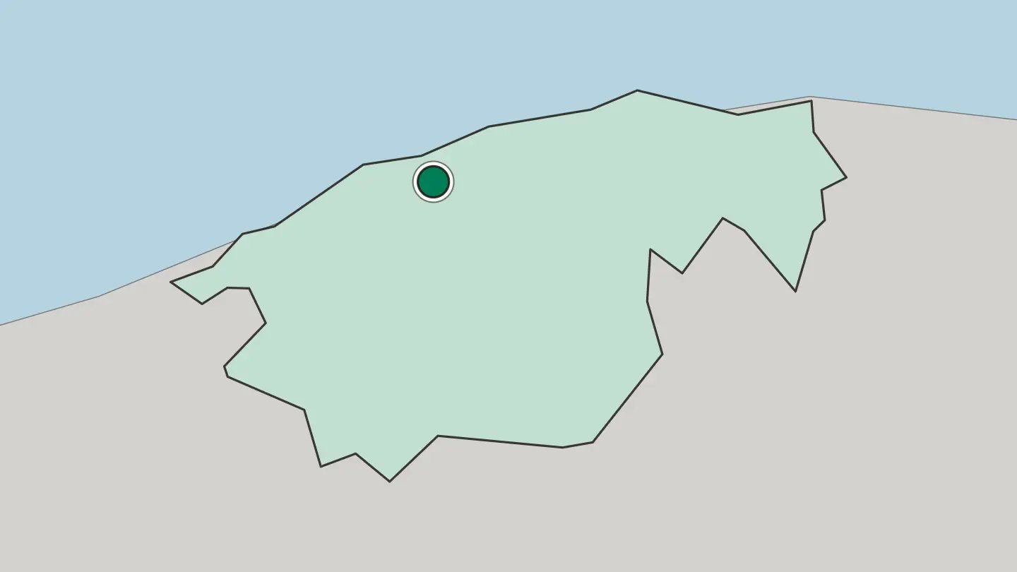 Map of Havana in Cuba