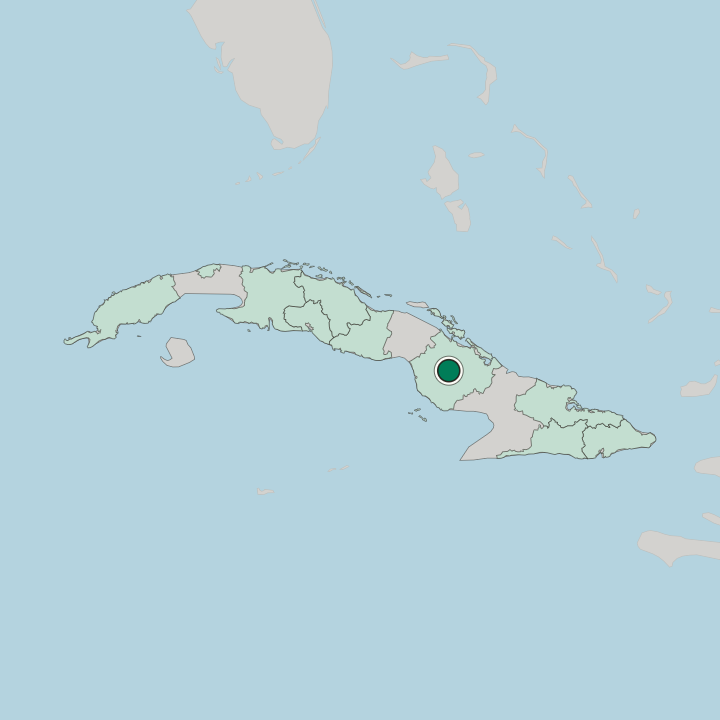 Map showing Camagüey — In Cuba