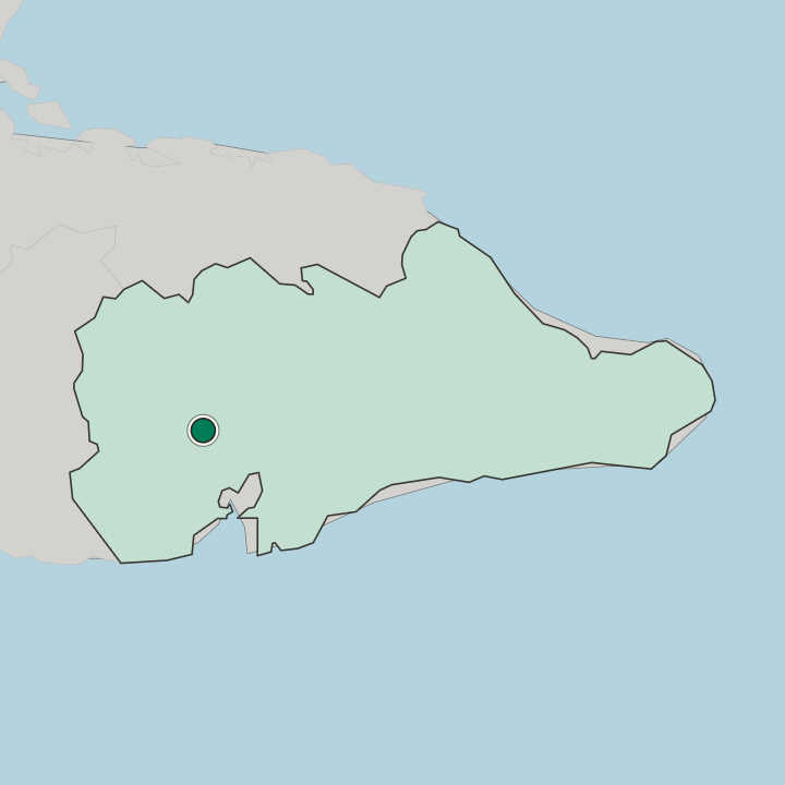 Map showing Guantánamo — In Provincia de Guantánamo