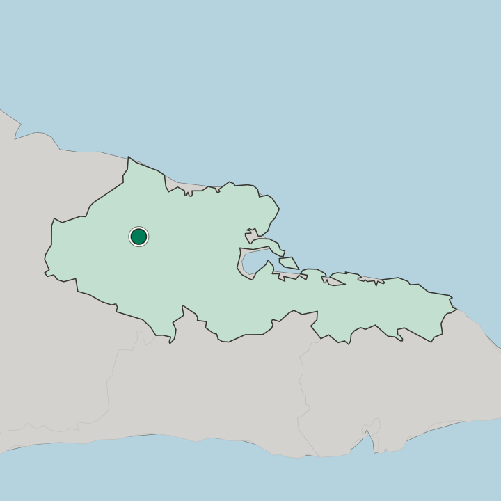 Map showing Holguín — In Provincia de Holguín