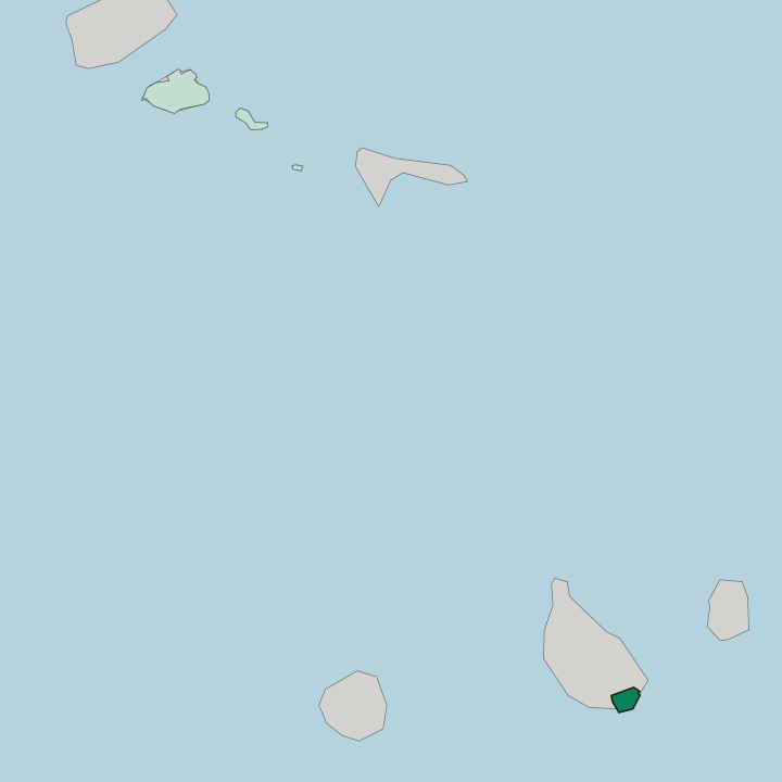 Map showing Concelho da Praia — In Cape Verde