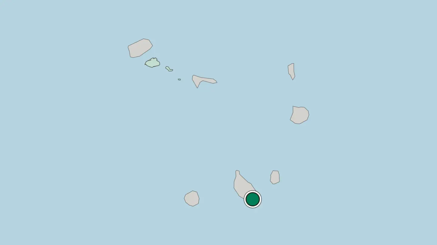 Map of Praia in Cape Verde