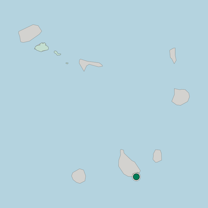 Map showing Praia — In Cape Verde