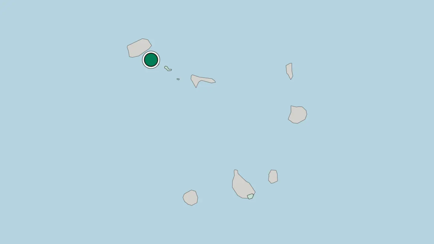 Map of Mindelo in Cape Verde