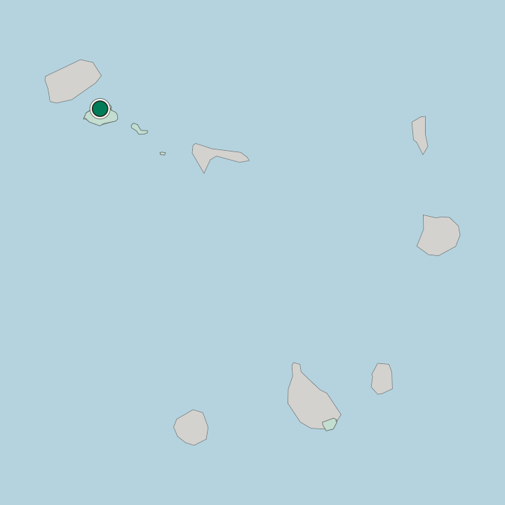 Map showing Mindelo — In Cape Verde