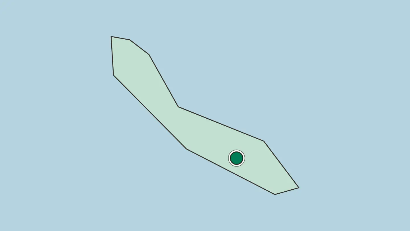 Map of Willemstad in Curaçao
