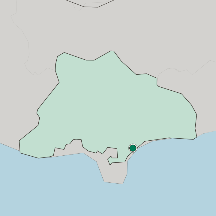 Map showing Limassol — In Limassol District