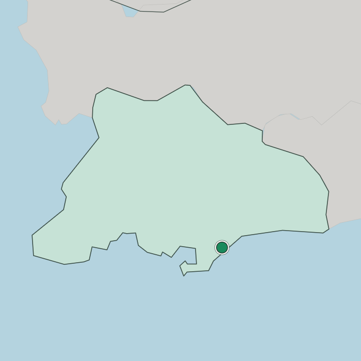 Map showing Limassol — In Limassol District