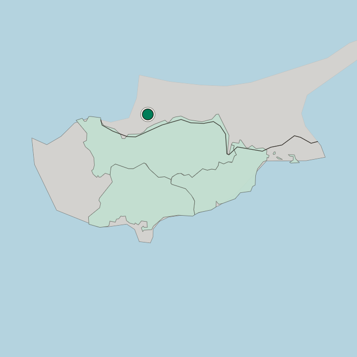 Map showing Morphou — In Cyprus