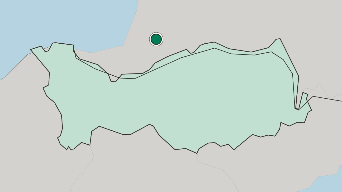 Map of Morphou in Cyprus