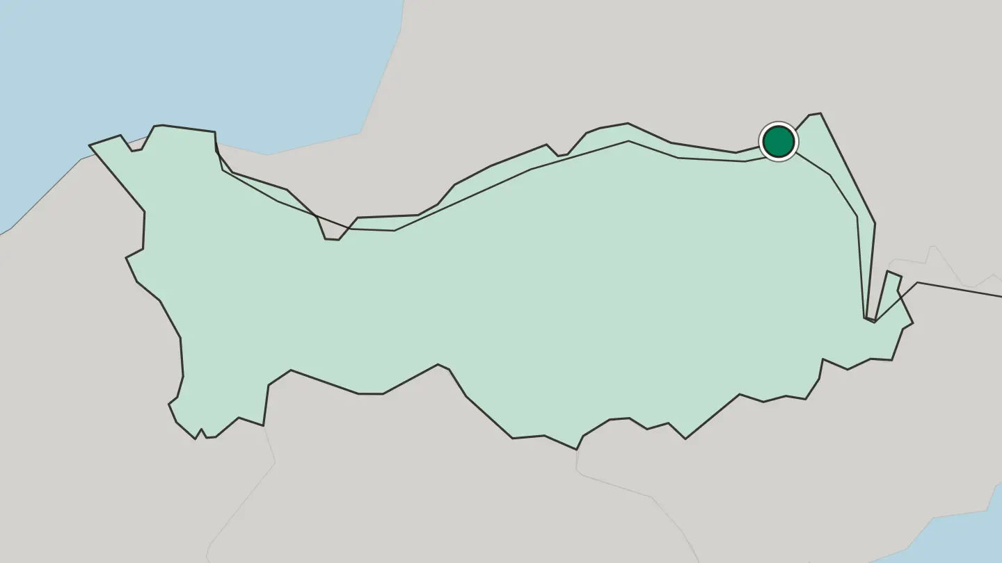 Map of Nicosia in Cyprus
