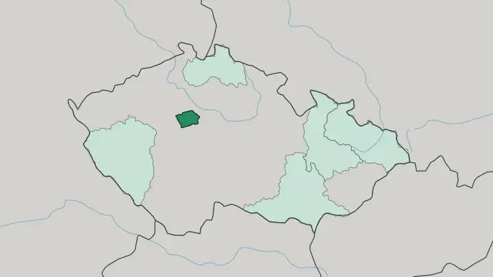 Map of Hlavní město Praha in Czech Republic