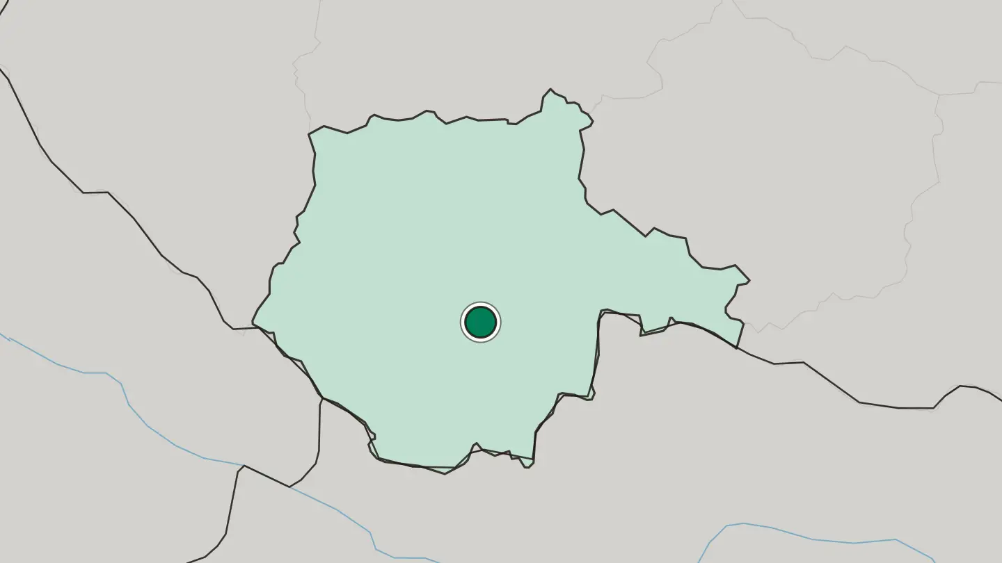 Map of České Budějovice in Czech Republic