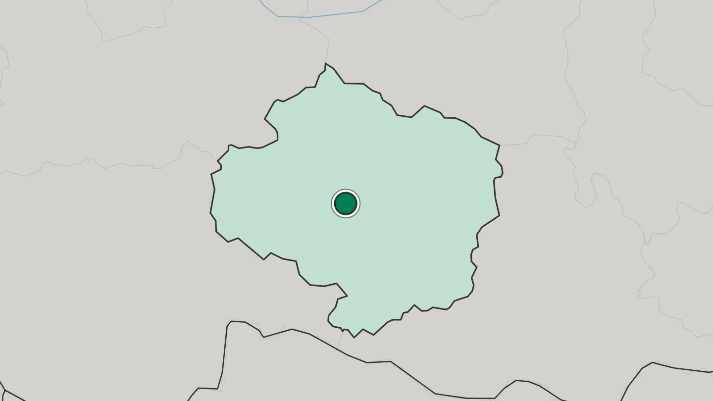 Map of Jihlava in Czech Republic
