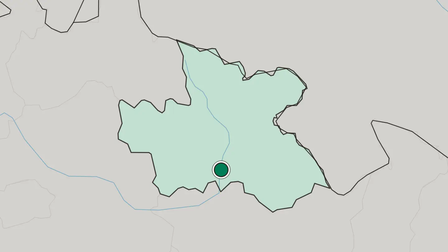 Map of Hradec Králové in Czech Republic