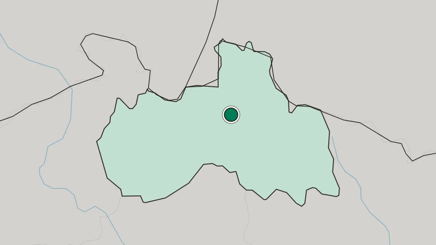 Map of Liberec in Czech Republic