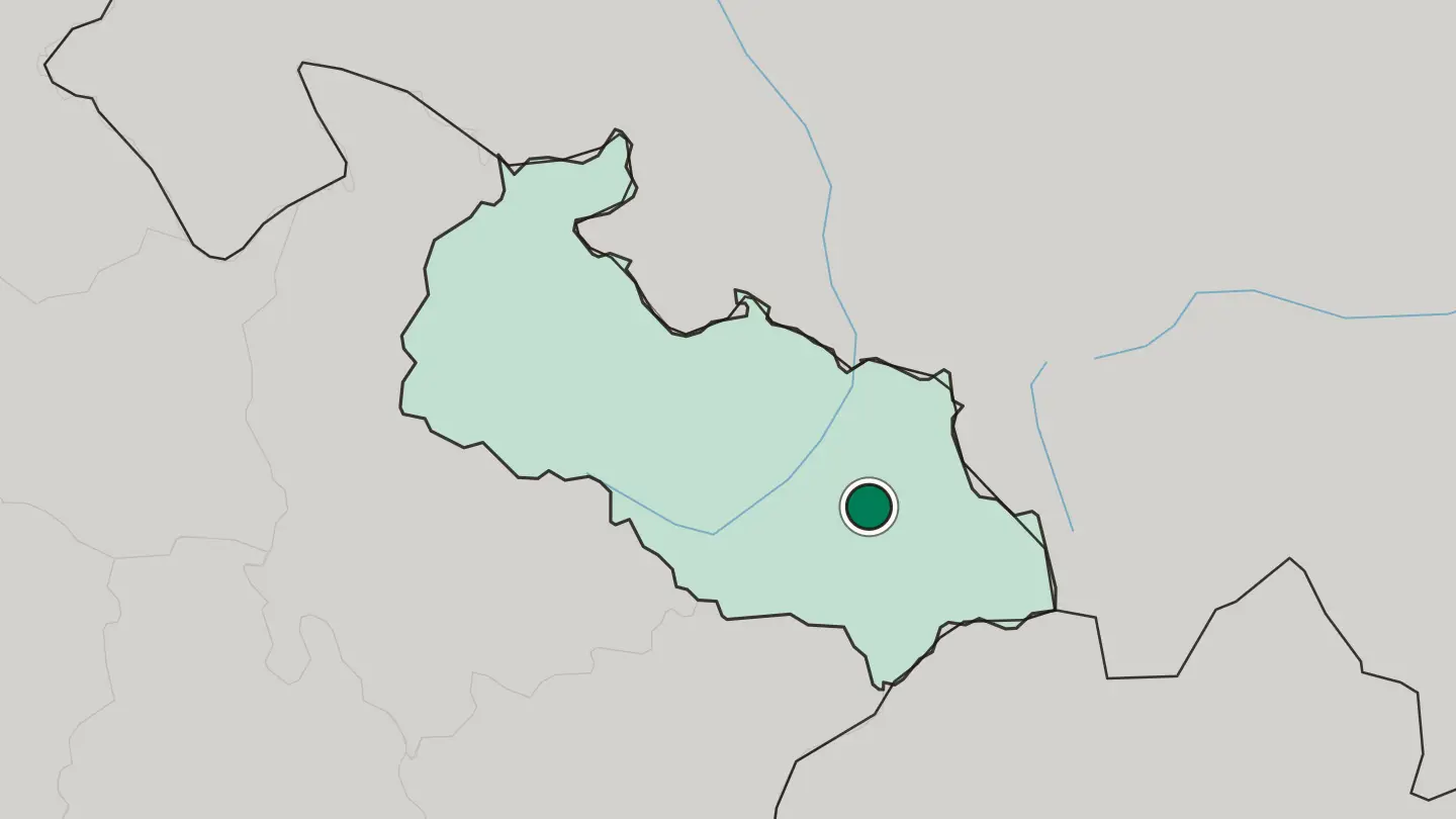 Map of Frýdek-Místek in Czech Republic