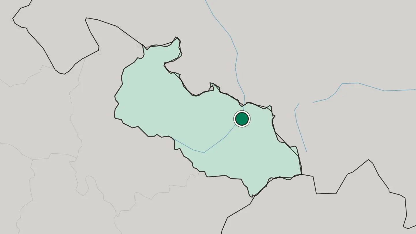 Map of Ostrava in Czech Republic