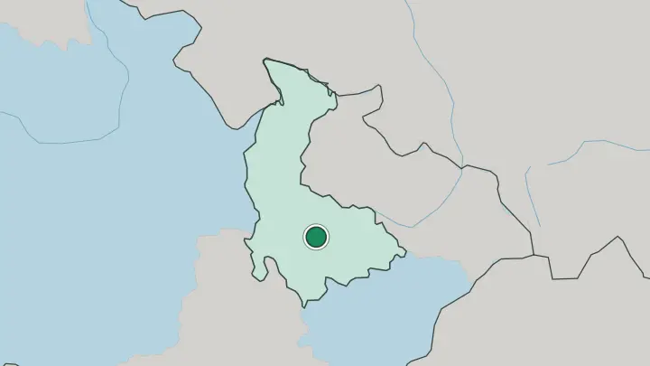 Map of Olomouc in Czech Republic