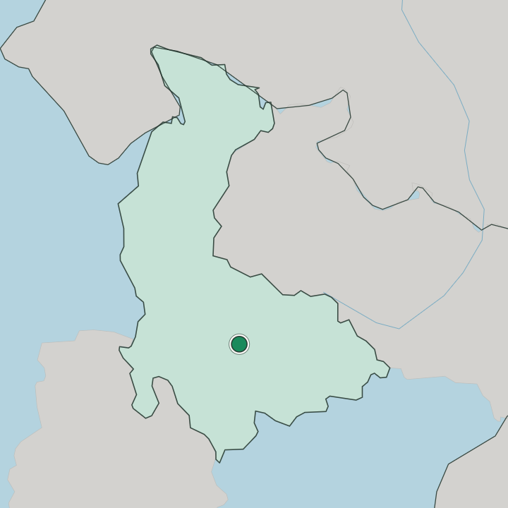 Map showing Olomouc — In Olomoucký kraj
