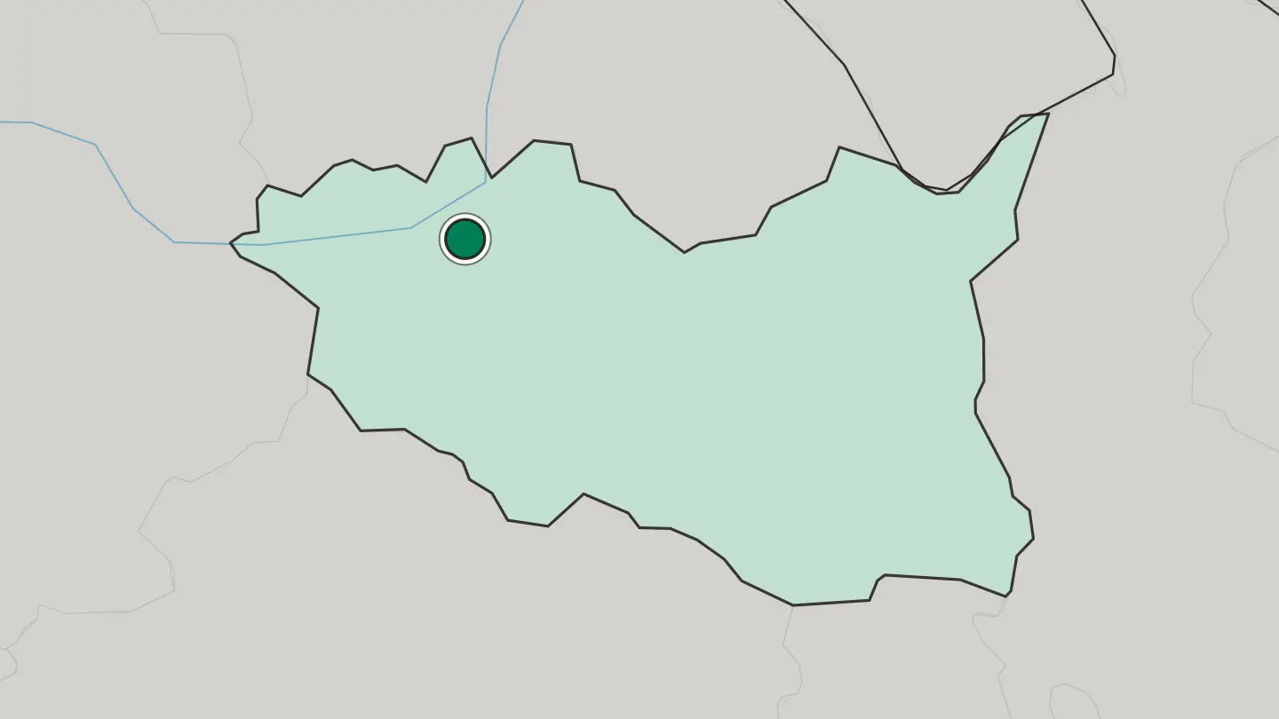 Map of Pardubice in Czech Republic
